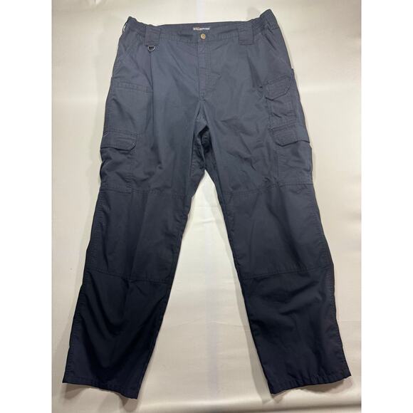 5.11 Tactical Men's Navy Blue Stretch Waist Cargo Pants - Size 40x32 (40x31.5) - Picture 1 of 3